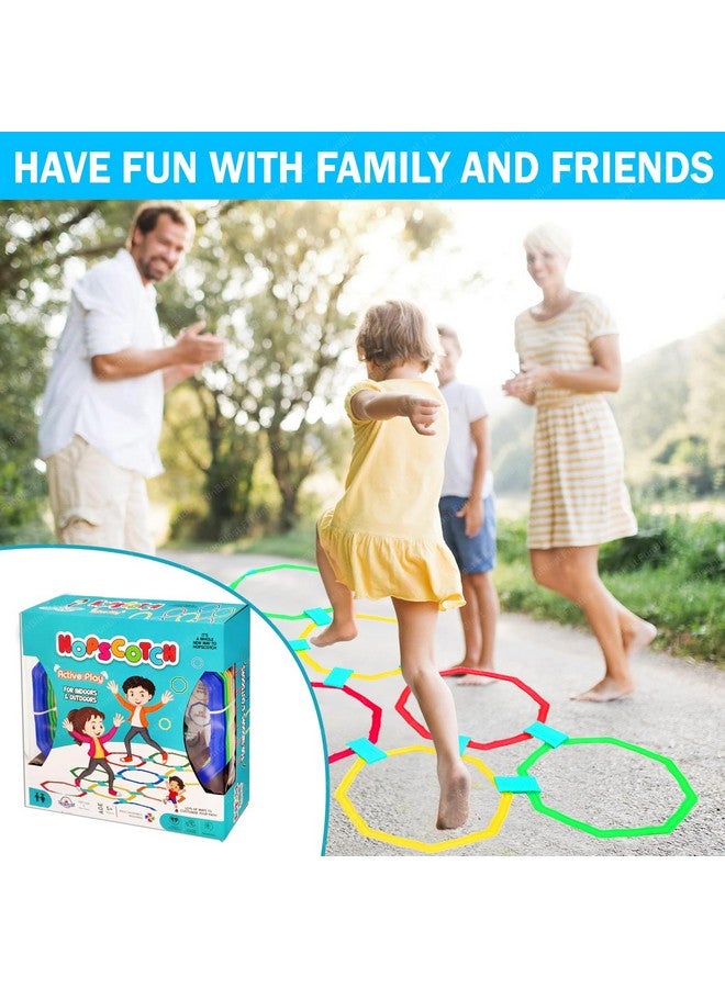 FunBlast Hopscotch Game for Girls, Active Indoor Rings Game for Kids - Kids Jumping Ring Game, Educational Colorful Rings Game for Kids, Indoor and Outdoor Games for Kids (Multicolor) - Image 5