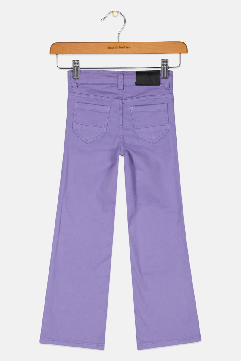NAME IT جينز صلب للبنات، لافندر - Image 2