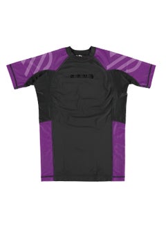 Sanabul  Essential Short Sleeve Compression Shirt For Men | Mma Wrestling Jiu Jitsu Bjj Base Layer Rash Guard | Workout Men'S Compression Shirt (X-Large, Purple)  - Image 2