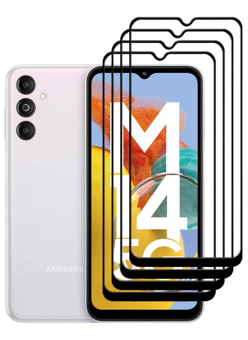 ACLIX 4 Pieces Antistatic ESD Dustproof Premium Quality High Definition Tempered Glass Screen Protector Designed For Samsung Galaxy M14 - Image 1