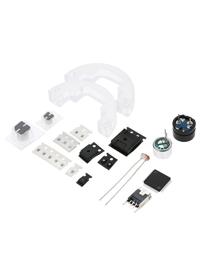 DS3231 High Accuracy DIY Digital Dot Matrix LED Alarm Clock Kit with Transparent Case Temperature Date Time Display