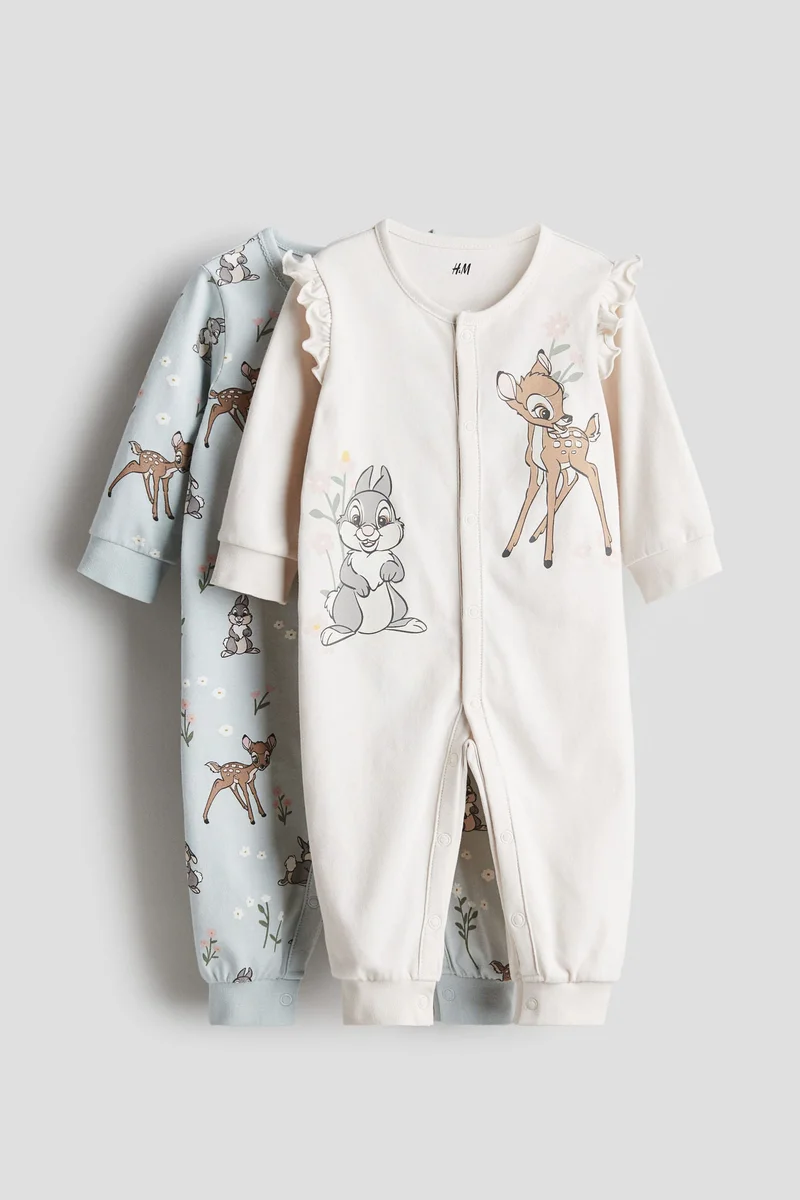 H&M 2-Pack Printed Pyjamas