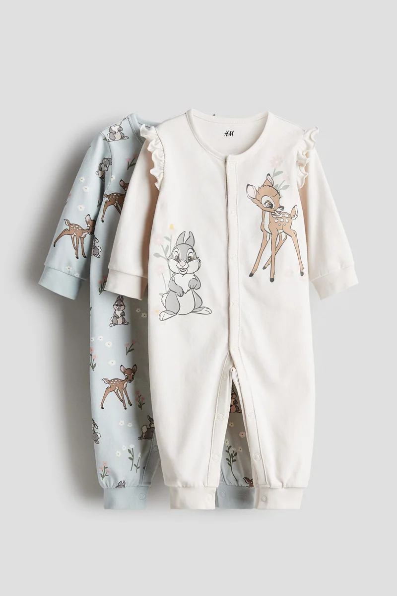 H&M 2-Pack Printed Pyjamas