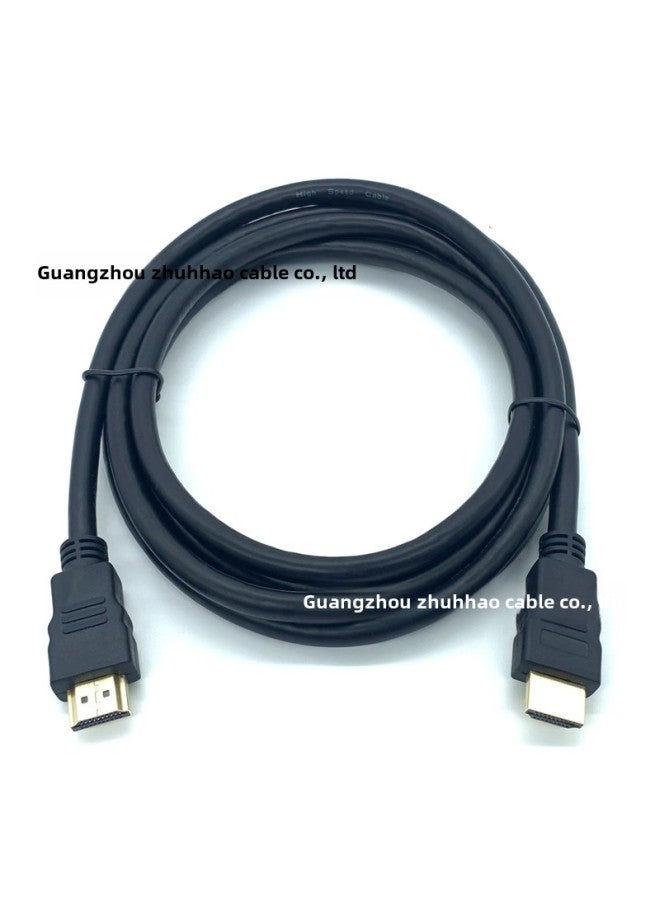 1.4 Version Hdmi Cable SuPPorts 1080P Resolution Nickel-Plated Terminal Hdmi High-definition Cable 1.5m Full Meter-Color:Black-Cord Length:1.5m  - Image 1
