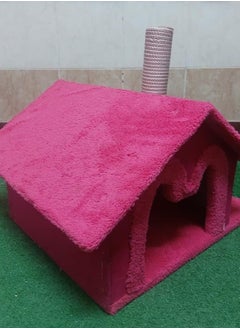 Pet House with Scratching Post (Pink) - pzsku/Z3C7EFCECC97ED297F3A7Z/45/_/1722532294/0029e675-a101-4776-8306-e2d4669d9bfa