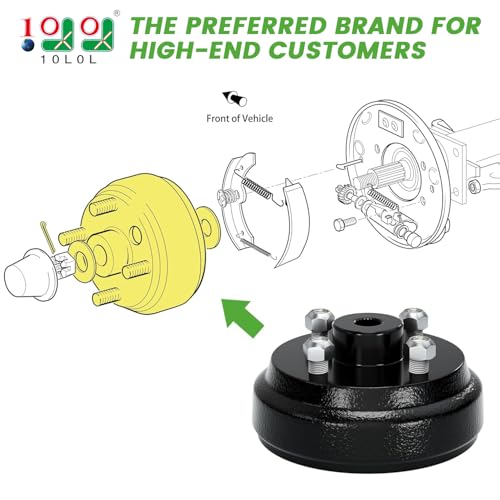 10L0L 19186G1P Brake Drum/Hub Assembly (Electric) for EZGO TXT - Image 2
