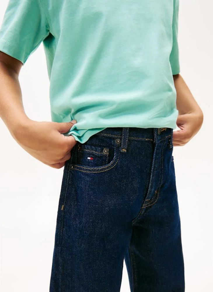 TOMMY HILFIGER Kids Relaxed Rinse Jeans