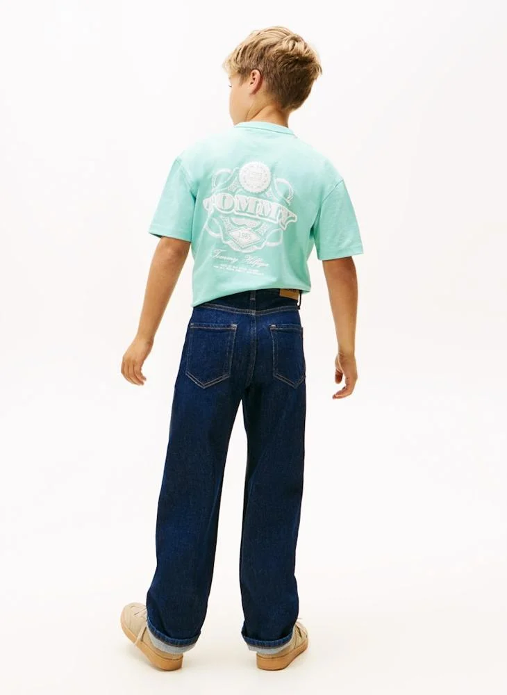TOMMY HILFIGER Kids Relaxed Rinse Jeans
