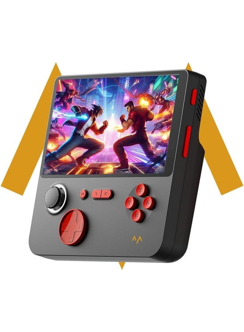 7MD Mini Game Console, Retro Gaming Console with 30000 Built-in Games, 128GB Memory Card, HDMI Output, Plug and Play Video Game System, Classic Arcade Console for TV (Black/Red) - Image 2