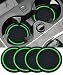 UBOG 4PCS Car CoastersCar Accessories Car Cup CoastersCar Accessories Interior275 Inch Car Coasters for Cup HoldersUniversal NonSlip Car Cup Holder Coaster for Most Vehicle Truck BlackGreen - Image 2
