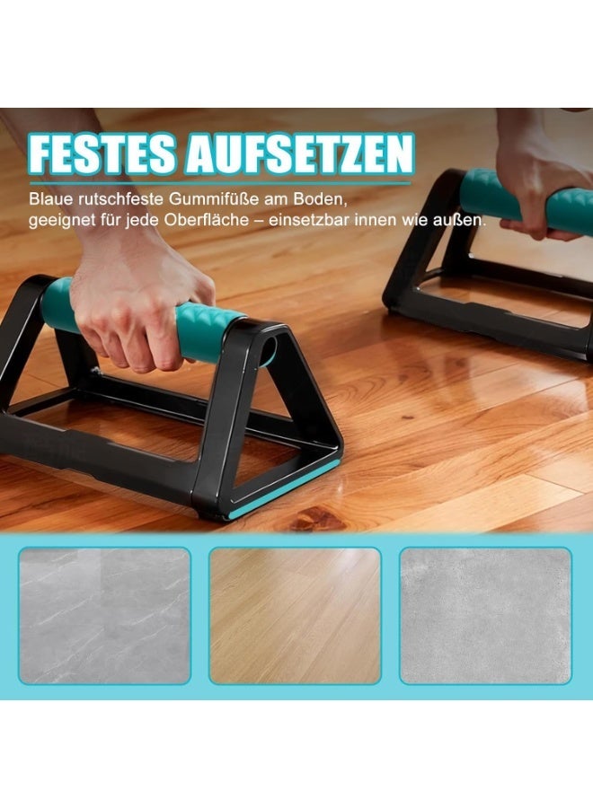 Bukela Push Up Bars for Home Workout, Triangular Stable Support with Wrist Protection & Anti-Slip Base, Strength Training Handles for Men and Women, Pushup Stands for Chest Arm Exercise -1 Pair - Image 5
