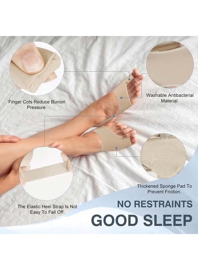 Bukela Bunion Corrector Orthopedic Splint Big Toe Separator Pain Relief Non-Surgical Hallux Valgus Correction Straightener for Women Men Day Night Support 1 Pair - Image 2