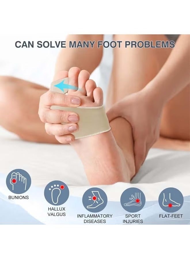Bukela Bunion Corrector Orthopedic Splint Big Toe Separator Pain Relief Non-Surgical Hallux Valgus Correction Straightener for Women Men Day Night Support 1 Pair - Image 4