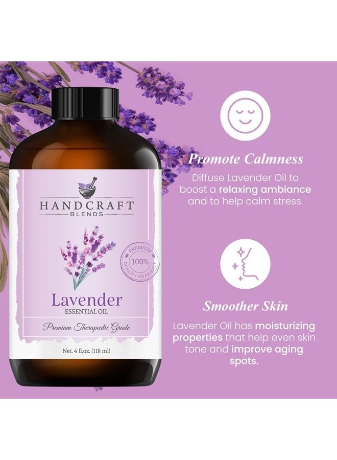 handcraft Blends Handcraft Lavender Essential Oil - 100% Pure and Natural - Premium Therapeutic Grade with Premium Glass Dropper - Huge 4 fl. Oz - Image 5