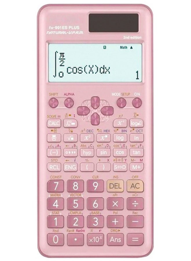 LEXIN - Fx-991Es Plus 2nd Edition Scientific Calculator Pink - Image 1