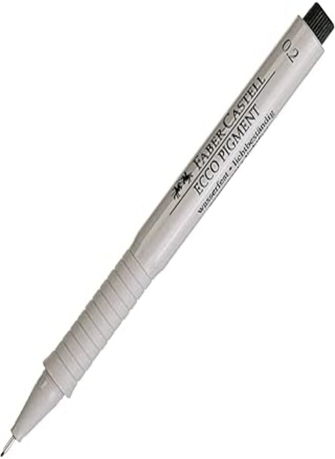 FABER-CASTELL - Faber Castell 166299 ecco Pigment Fibretip 0.2 Mm. Pen - Black - Image 1