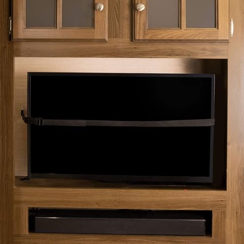 RecPro RV TV Straps 53" Anti-Tip RV Furniture Safety Straps | RV Tie-Down Straps | Lashing Straps (2 Pack) - Image 4