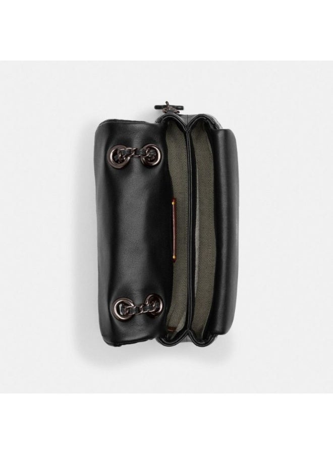 coachoutlet Quilted Leather Shoulder Bag with Signature Gold C Turnlock & Chain Strap - Luxurious Designer Handbag for Women, Perfect for Everyday - Tabby 20 - Image 4