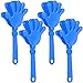 Woanger 4 Pieces Jumbo Hand Clappers 11 Inch Noise Makers Party Favors Giant Large Hand Clappers Noise Makers for Sporting Events Cheers Ball Dance Basketball Football Noisemakers Blue - Image 2