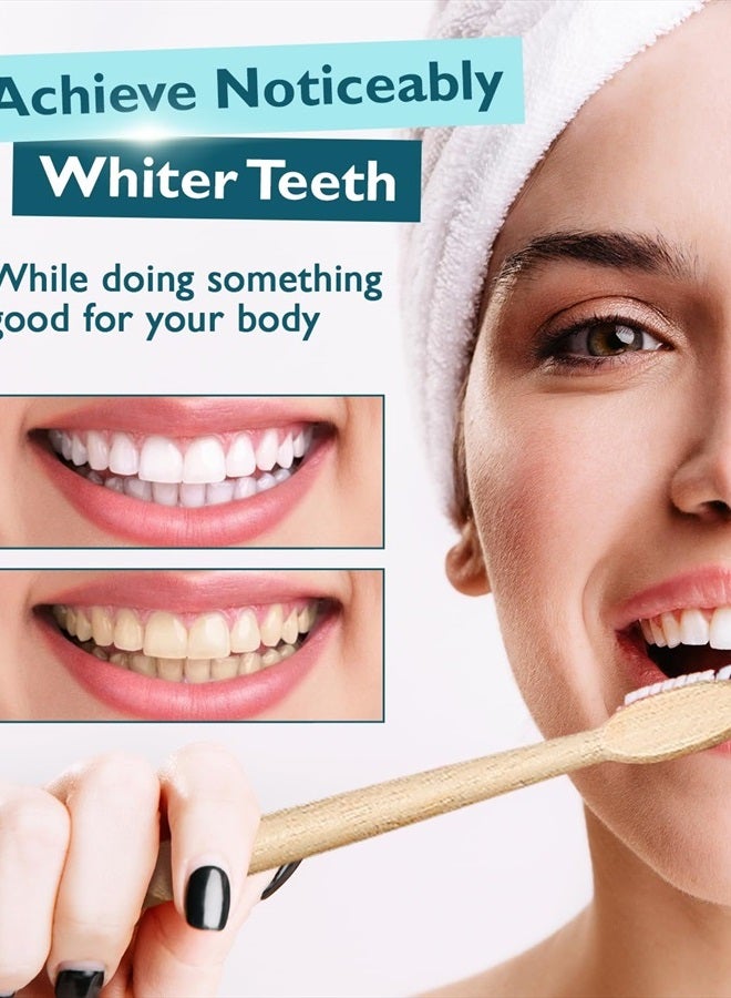 Wellnesse Activated Charcoal Whitening Toothpaste with Xylitol - Natural Teeth Whitening & Breath Freshness + Fluoride-Free, Vegan, No Glycerin - Whitens, Strengthens, & Purifies - Image 4
