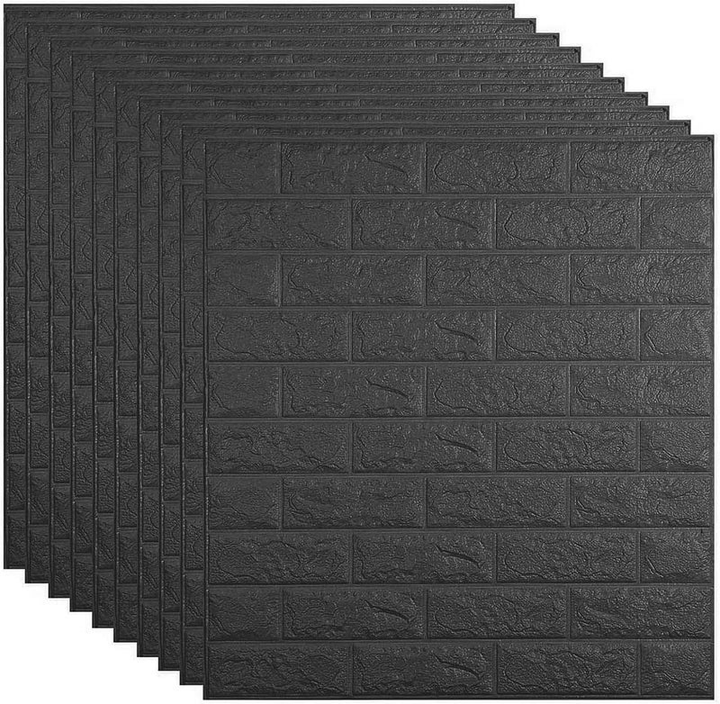 Rylan Self-Adhesive Waterproof PE Foam 3D Wall Panels Wallpaper Sticker for Bathroom, Living Room, and Home Decoration (70 x 77cm, Appx. 5.8Sq Feet)-1 Piece - Image 1