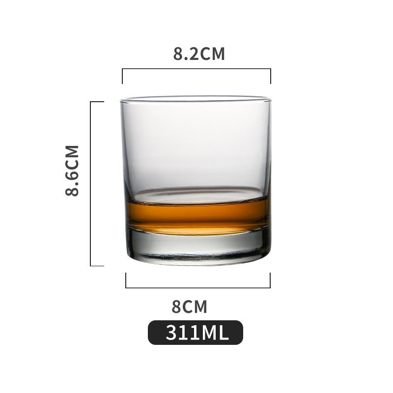 Libby Glass Whiskey Wine Glass Rock Classical Glass Cocktail Glass Spirits Glass ROCK Cup Ice Hockey Cup Wholesale Libby thick bottom ice hockey cup 310ml 