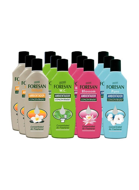 4 in 1 Ambientador Concentrado Air Freshener Concentrated Liquid 125ml Pack of 12