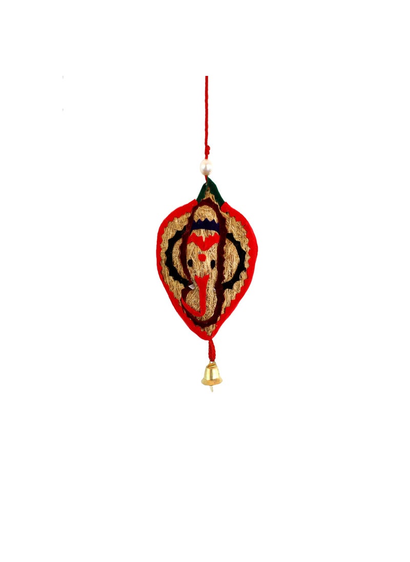 USIRA Usira Handicrafts Paddy Torana with Paddy Grains1 Natural Paddy Toran with 1 Vetiver Root Ganesh Hanging35 Feet Toran with 3 Inch Vetiver Ganesh  - Image 3