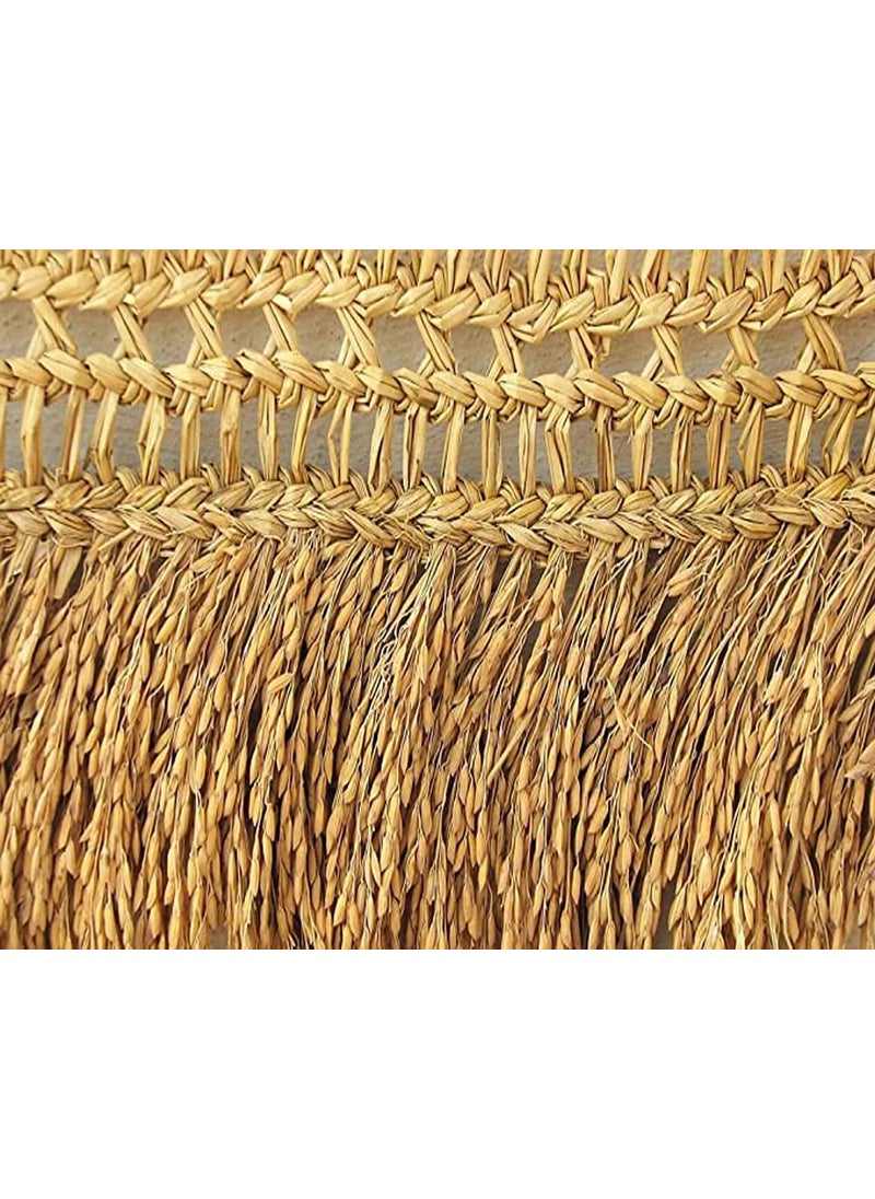 USIRA Usira Handicrafts Paddy Torana with Paddy Grains1 Natural Paddy Toran with 1 Vetiver Root Ganesh Hanging35 Feet Toran with 3 Inch Vetiver Ganesh  - Image 5