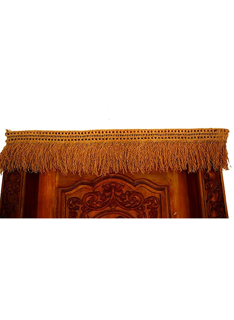 USIRA Usira Handicrafts Paddy Torana with Paddy Grains1 Natural Paddy Toran with 1 Vetiver Root Ganesh Hanging35 Feet Toran with 3 Inch Vetiver Ganesh  - Image 2