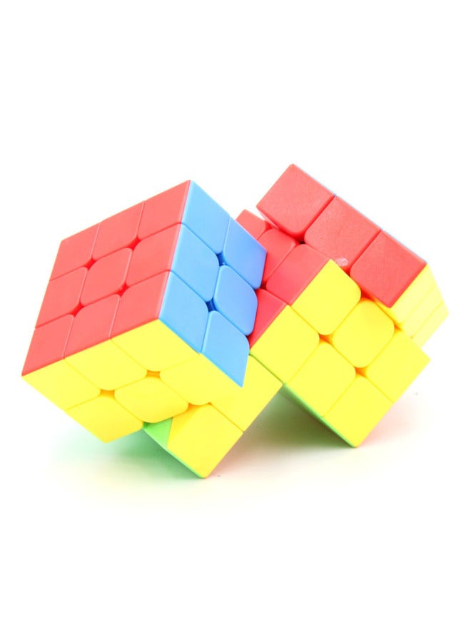 Intelligence Paradise DIY Two-piece Three-order Rubik's Cube Real Color 5.6cm2 Even 3-limited Turn 3-order Intelligence Toy Stitching-Color:2 Siaman 3-stage Color 1  - Image 4