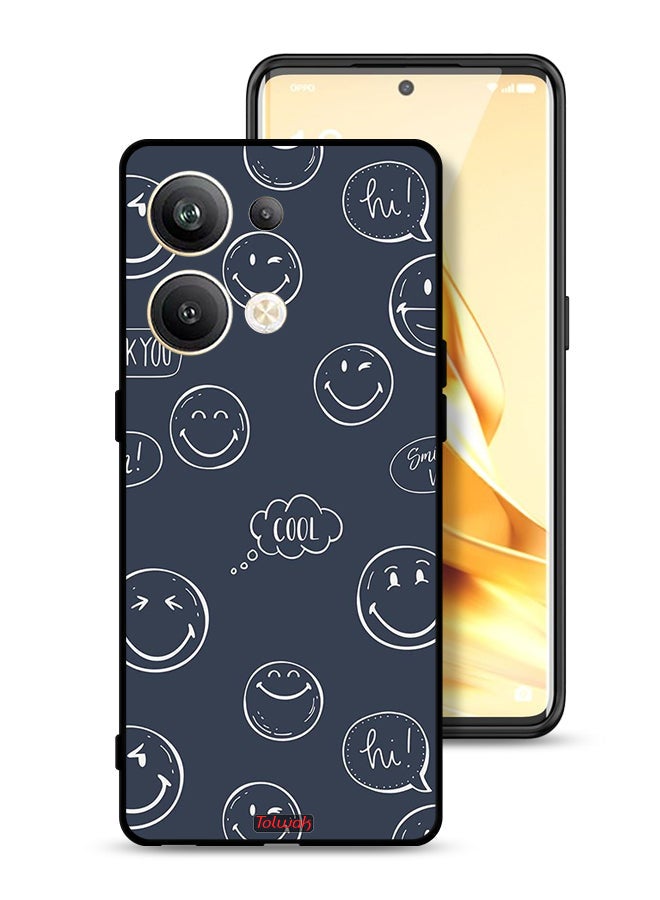 Tolwak Oppo Reno9 Pro Plus 5G Protective Case Cover Cool Faces Tags - Image 1