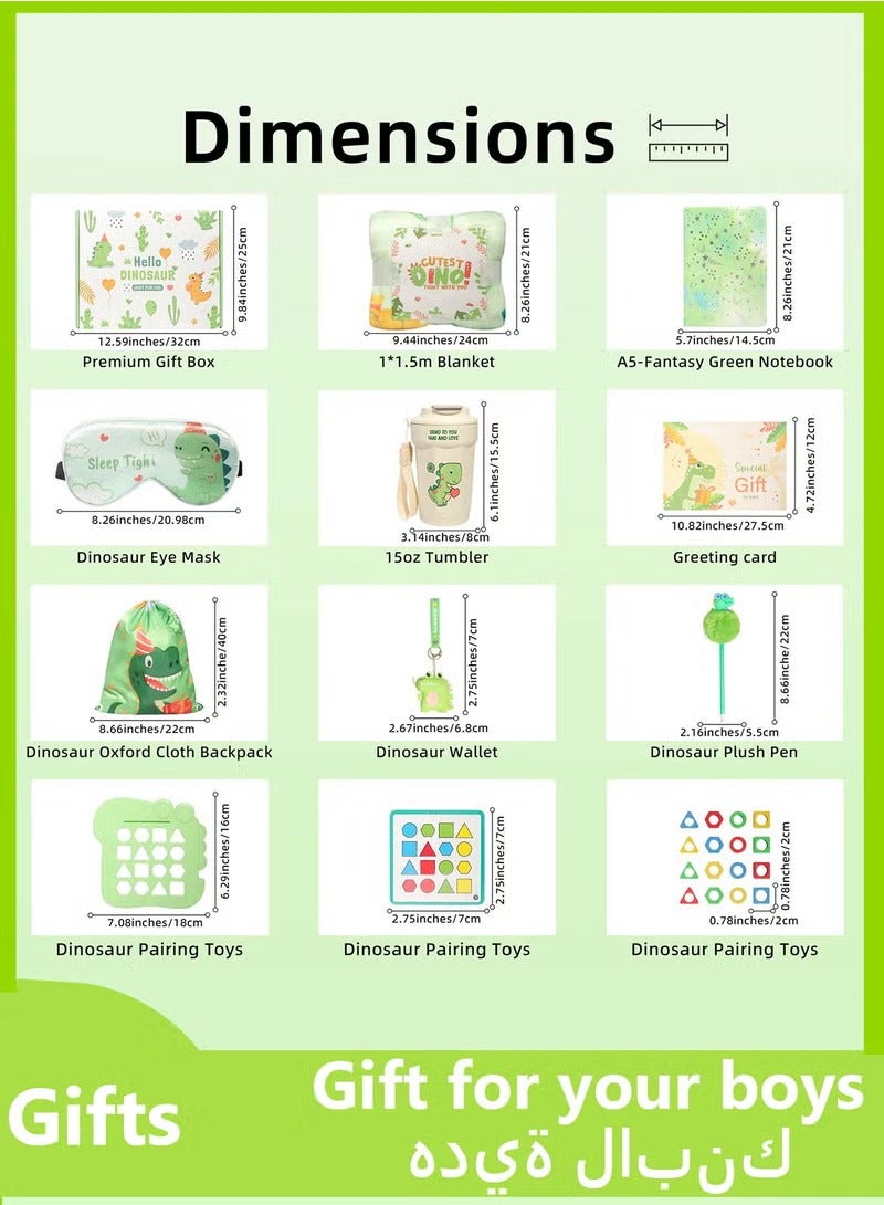 Hanayo Dinosaur Gift Set, Dinosaur Toys for Kids,Educational Toys Birthday Gift Set for Boys Aged 3-12 - Image 2
