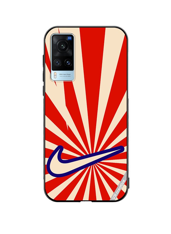 VR CREATIVE غطاء حماية لهاتف Vivo X60 بتصميم نايك retro متعدد الألوان - Image 1