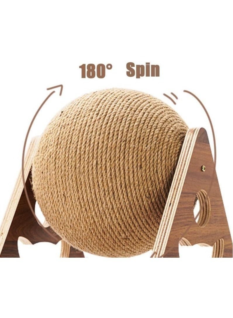 كيلا كرة خدش القطط، ألعاب تفاعلية للقطط الصغيرة، حبل من السيزال، لوح كرة، ألعاب طحن أقدام، خدش القطط، أثاث مقاوم للتآكل للحيوانات الأليفة - Image 3