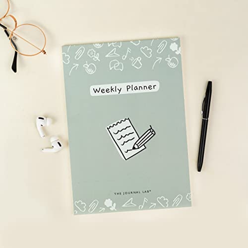 The Journal Lab - Weekly Planner Pad | Weekly Planner Sheets | Notepad | 52 Weeks (Pistachio) - Image 3