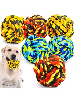 XL Dog Chew Toys for Aggressive Chewers, Dog Balls for Large Dogs, Heavy Duty Dog Toys with Tough Twisted, Dental Cotton Dog Rope Toy for Medium Dogs, 6 Pack Indestructible Puppy Teething Chew Toy - pzsku/Z3C7FFF00D001C9D4A032Z/45/_/1728309079/08304a2b-c0b0-4181-8d57-2792e6ecdcd2