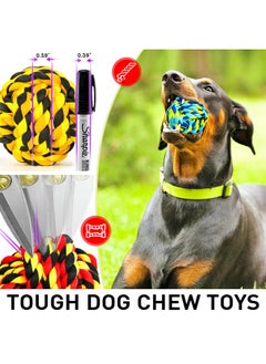 XL Dog Chew Toys for Aggressive Chewers, Dog Balls for Large Dogs, Heavy Duty Dog Toys with Tough Twisted, Dental Cotton Dog Rope Toy for Medium Dogs, 6 Pack Indestructible Puppy Teething Chew Toy - pzsku/Z3C7FFF00D001C9D4A032Z/45/_/1728309084/87fad7e6-144c-4814-b4af-3998017c2584