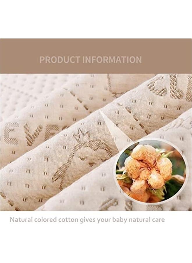 Gonice - Waterproof Sheet Incontinence Pram And Bed Protector Crib Mattress Sheets (Brown Penguin, 28‘’ X 39‘’) - Image 1