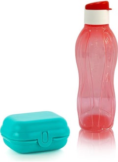 Tupperware Eco Bottle Drinker 750 ml Ember Pırıltı & Eco+ Mini Carrying Container  - Image 1