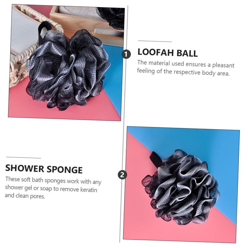 4 Pack Soft Exfoliating Shower Foaming Balls Bath Sponge For Gentle Cleansing Travel - Image 5