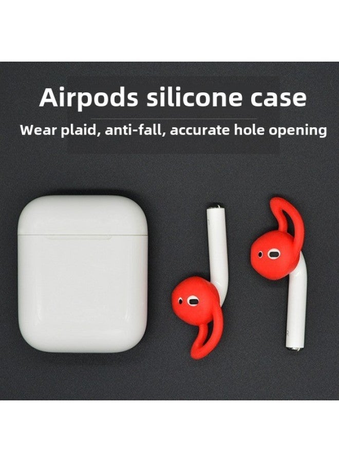 For Apple 12 Generation Earplug Cap Airpods Non-slip Earhook Headphones Sports Silicone Earmuff Protective Cover Wholesale-Color:Earless Blue-Applicable Models:Airpods 1/2 Generation - Image 4