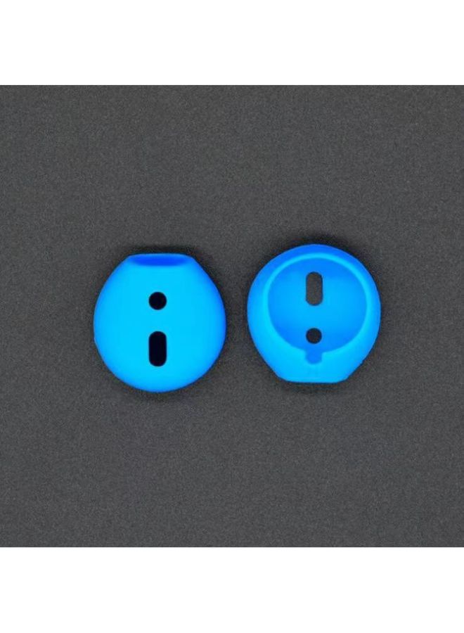 For Apple 12 Generation Earplug Cap Airpods Non-slip Earhook Headphones Sports Silicone Earmuff Protective Cover Wholesale-Color:Earless Blue-Applicable Models:Airpods 1/2 Generation - Image 1