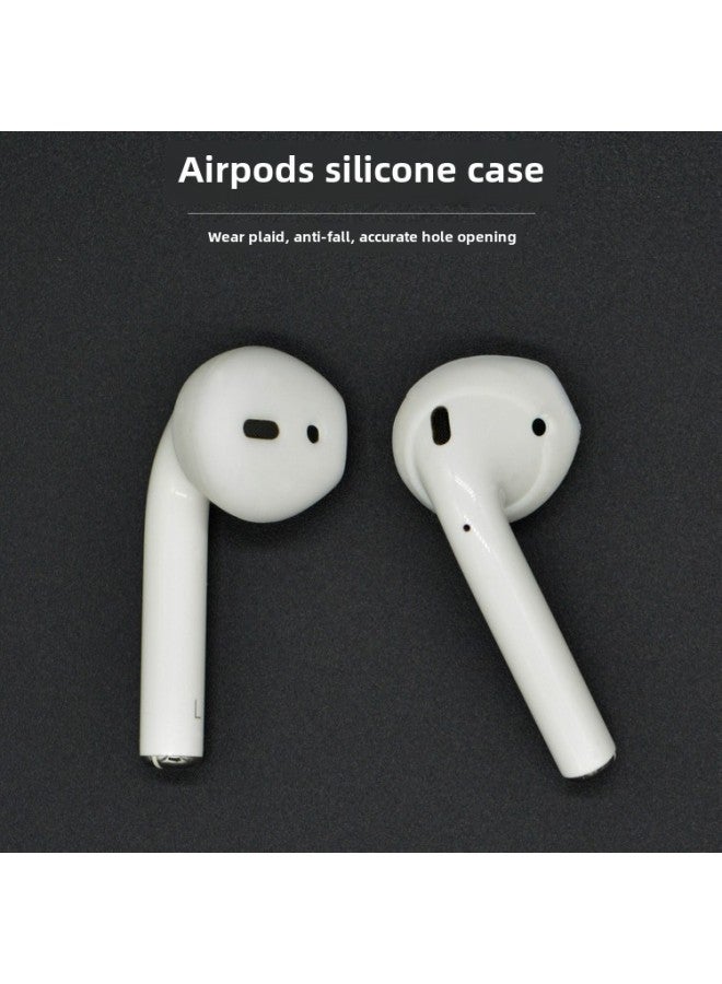 For Apple 12 Generation Earplug Cap Airpods Non-slip Earhook Headphones Sports Silicone Earmuff Protective Cover Wholesale-Color:Earless Blue-Applicable Models:Airpods 1/2 Generation - Image 3