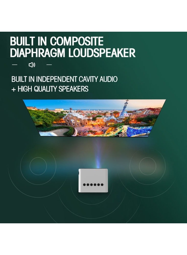 New T500 Mini Projector 1920x1080P 80 Lumens Mini Home Theater LED HD Digital Portable Projector With Remote Control & Adaptor  - Image 5