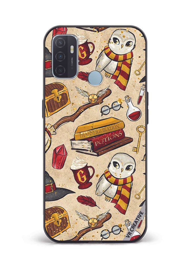VR CREATIVE غطاء حماية لهاتف أوبو A53 بتصميم هاري بوتر متعدد الألوان - Image 1