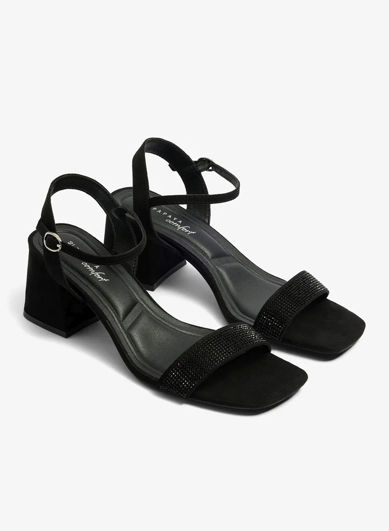 ماتلان كعب أسود عريض