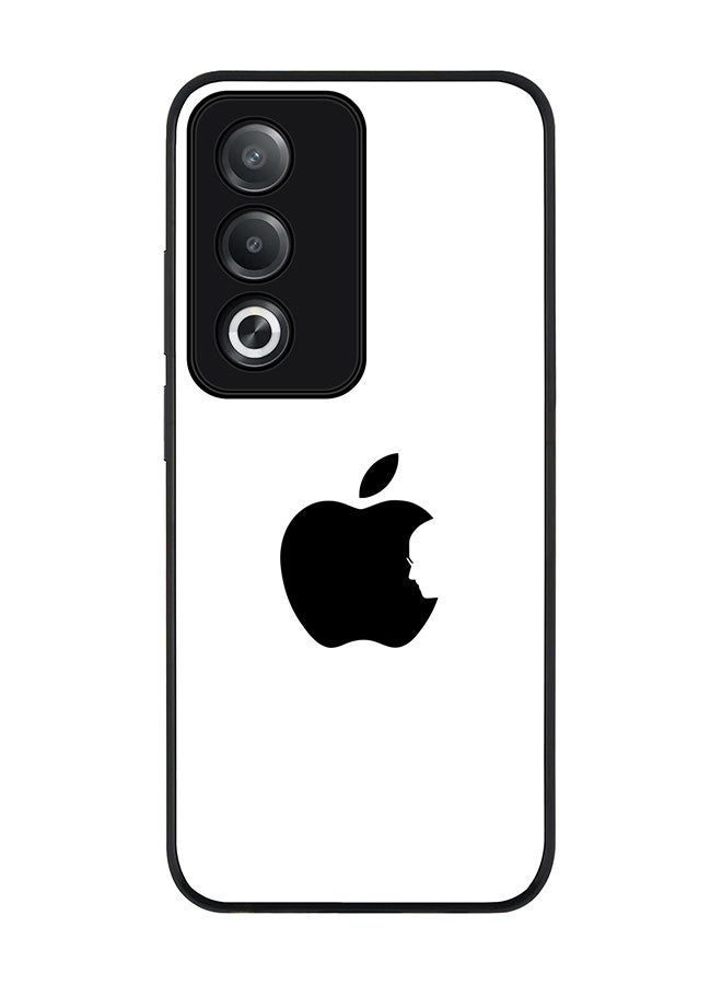Stylizedd For Oppo A3 Pro / A80 Case,Slim fit Camera Protection, Shockproof Thin Phone cover - Steve's Apple - White - Image 1