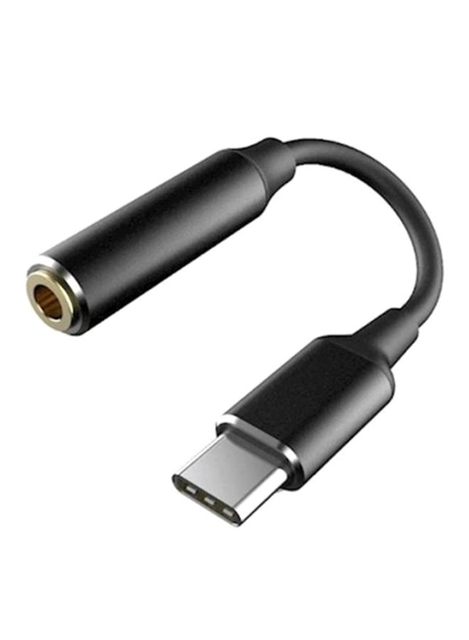USB C Headphone Jack Adapter Black - Image 2