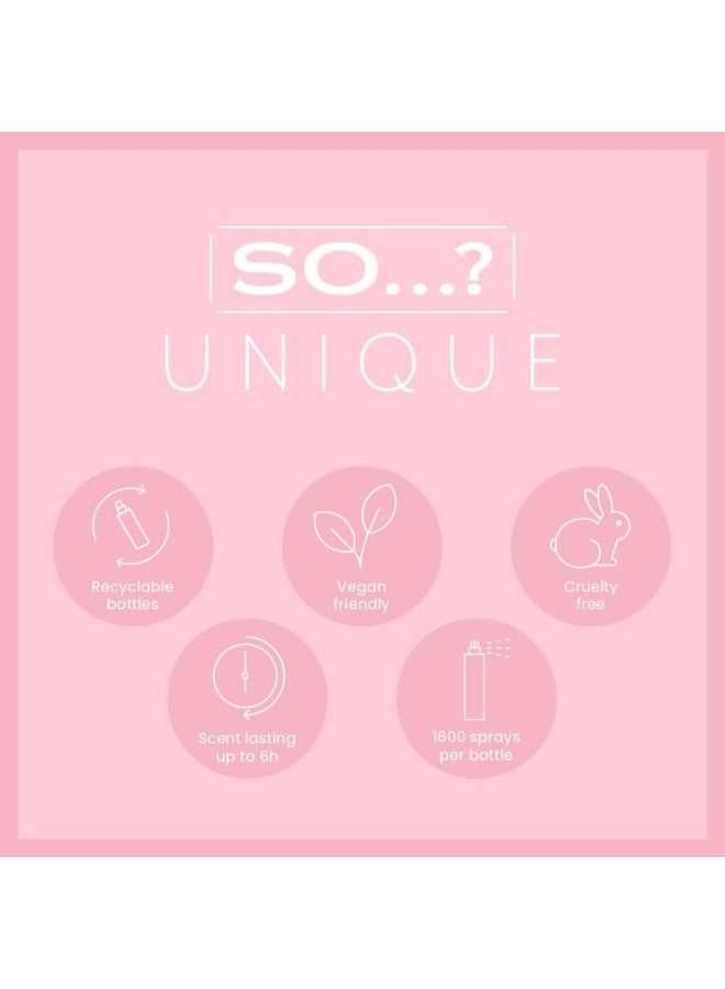So..? So...? Unique Women's Body Mist Bundle | 150ml | Pack of 3 | Includes Sweet Pea, Truffle Cream & Peony Blush | Floral, Sweet & Soft Scents | Long-Lasting Fragrance Sprays  - Image 5